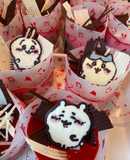 イチゴとチョコの3層ムースケーキ