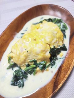 クリームオムライスの…クリーム-レシピのメイン写真