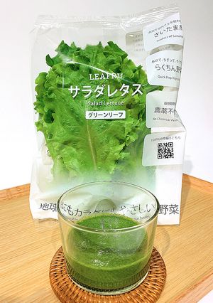 グリーンレタススムージー-レシピのメイン写真
