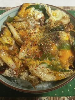 唐揚げ親子丼-レシピのメイン写真