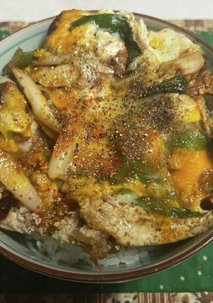 唐揚げ親子丼-レシピのメイン写真
