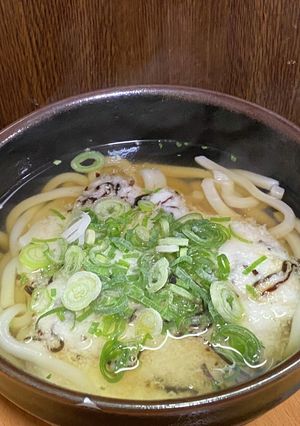 山かけ塩昆布うどん-レシピのメイン写真