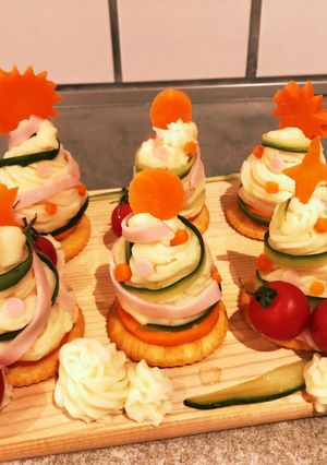 クリスマスにピッタリ☆ポテトサラダツリー-レシピのメイン写真