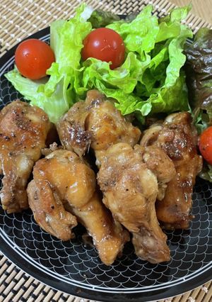 手羽元のニンニク醤油焼き-レシピのメイン写真