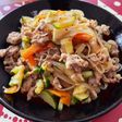 塩麹でお肉柔らかい素麺チャンプルー