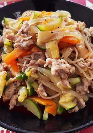 塩麹でお肉柔らかい素麺チャンプルー-レシピのメイン写真