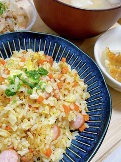 にんじんとウインナーのチャーハン-レシピのメイン写真