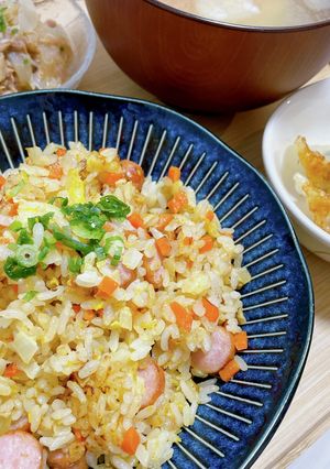 にんじんとウインナーのチャーハン-レシピのメイン写真