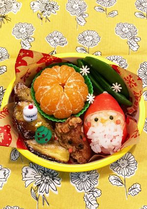 幼稚園年少　サンタ　クリスマスお弁当-レシピのメイン写真