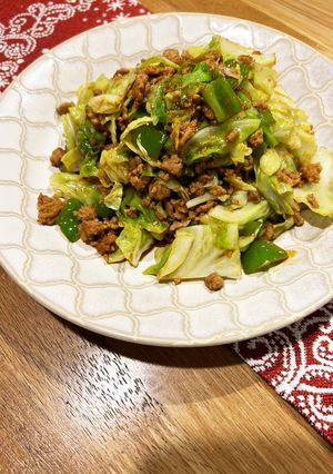 ご飯に合う♡キャベツの肉味噌炒め-レシピのメイン写真