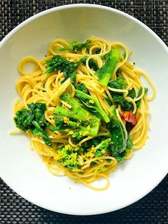 柚子絞り菜の花パスタ-レシピのメイン写真