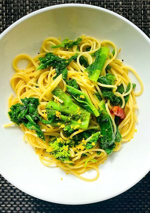 柚子絞り菜の花パスタ-レシピのメイン写真