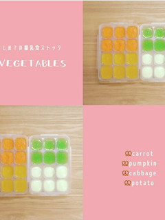4種野菜の離乳食ストック(離乳食 初期)-レシピのメイン写真