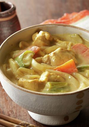 ホワイトカレーうどん-レシピのメイン写真