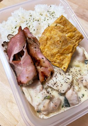 こってりチーズ☆チキンのクリーム煮弁当-レシピのメイン写真