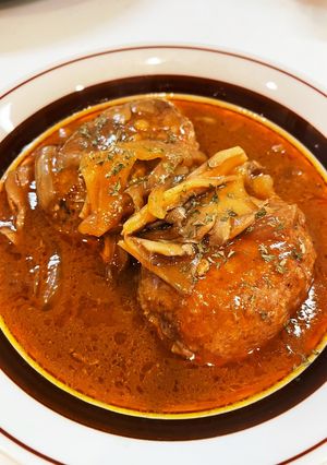★簡単★ふわふわ煮込みハンバーグ　-レシピのメイン写真