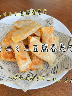 ミニミニ豆腐春巻き-レシピのメイン写真