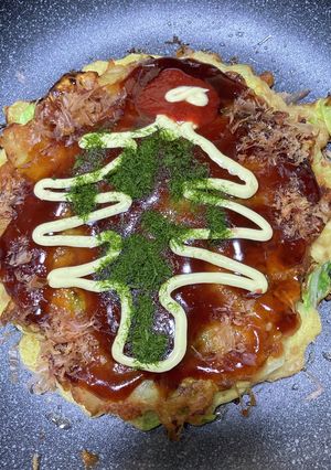 お好み焼きで、クリスマスツリー-レシピのメイン写真