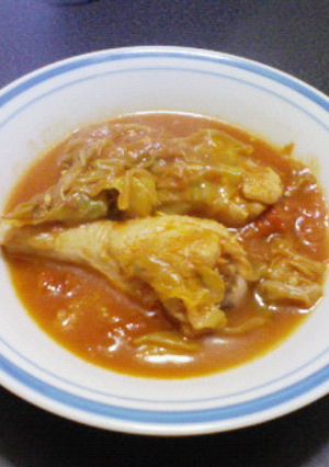 煮込むだけ＊手羽元のトマト煮-レシピのメイン写真