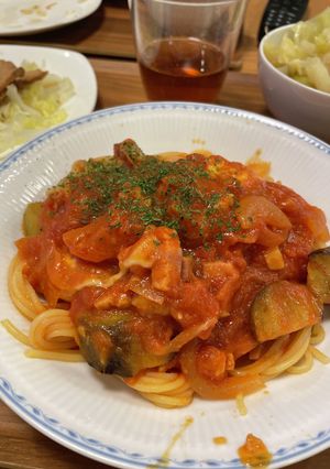 なすとベーコンのモッツァレラトマトパスタ-レシピのメイン写真