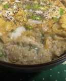 クリームリゾットの洋風親子丼