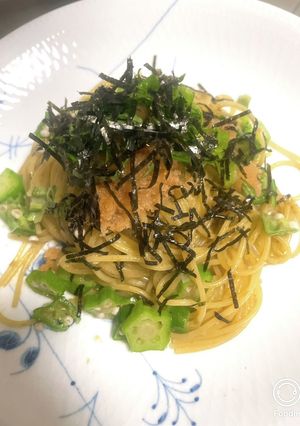 タラコパスタ焦がしバターと海苔佃煮で-レシピのメイン写真