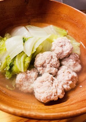 白菜と肉団子のシンプルイズザベストスープ-レシピのメイン写真