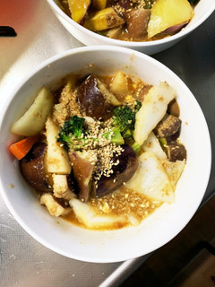 根菜茄子コク旨甘酸っぱ炒め味温野菜サラダ-レシピのメイン写真