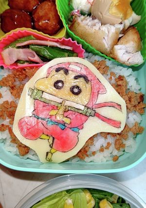 ニンジャしんちゃん弁当～♪-レシピのメイン写真