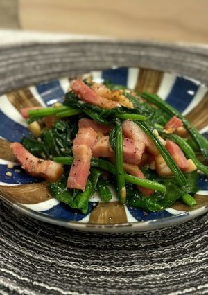 ほうれん草とベーコンのガリバタソテー-レシピのメイン写真