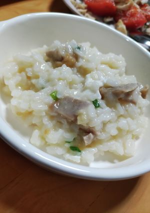 フライドチキンで中華粥風-レシピのメイン写真