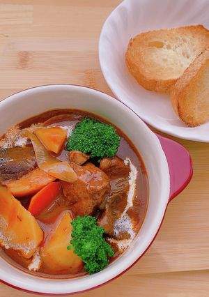 お肉柔らかビーフシチュー-レシピのメイン写真