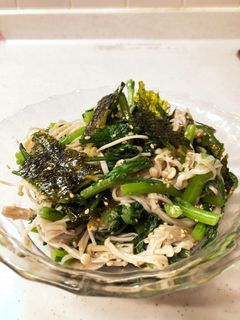 春菊とエノキのナムル-レシピのメイン写真