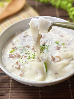 ひき肉とピーラー大根のクリーム煮-レシピのメイン写真