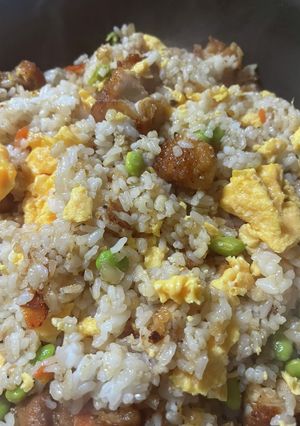 唐揚げ炒飯(冷凍唐揚げ使用)-レシピのメイン写真