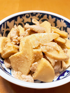 タケノコと豚肉の甘味噌煮-レシピのメイン写真