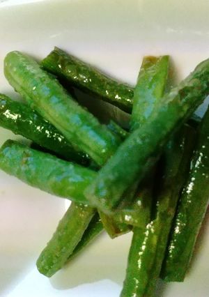 お弁当のすき間に!いんげんのごま油炒め-レシピのメイン写真