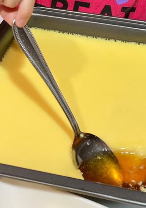 牛乳消費＊すくって食べる大きなプリン-レシピのメイン写真