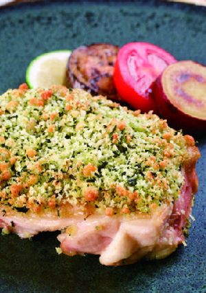 鶏肉の茶葉入りパン粉焼き-レシピのメイン写真