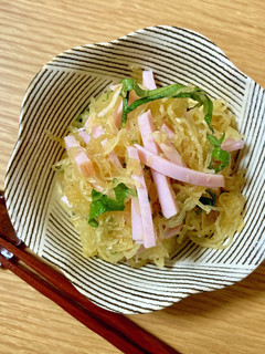 えっ簡単!そうめんかぼちゃの酢の物-レシピのメイン写真