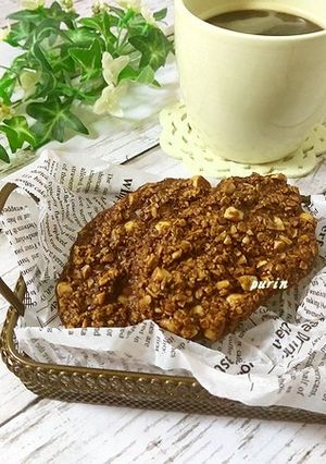 オートミールとピーナッツのココアクッキー-レシピのメイン写真