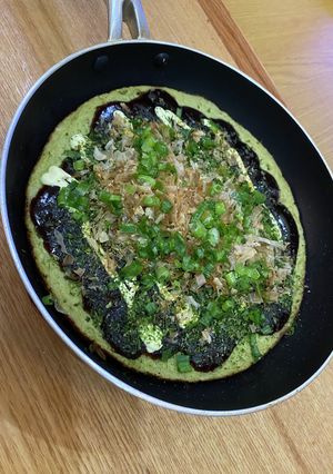 緑の山芋鉄板-レシピのメイン写真