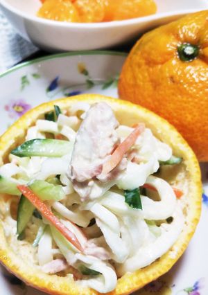 みかんのカップで 大根とツナのサラダ-レシピのメイン写真