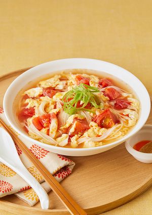 トマト酸辣にゅうめん-レシピのメイン写真