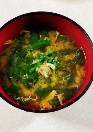 菊菜のかき玉汁-レシピのメイン写真