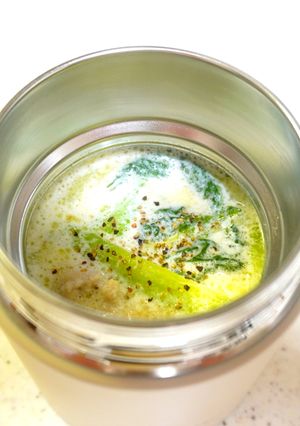 鶏肉とチンゲン菜のクリームスープ-レシピのメイン写真