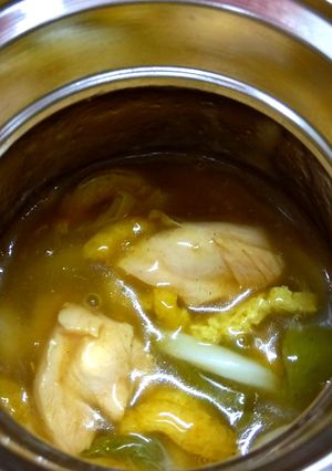 【スープジャー】チキンカレーうどん-レシピのメイン写真