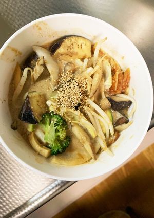 レンジ肉無チクワきな粉豚骨醤油風野菜炒め-レシピのメイン写真