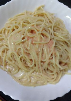 牛乳活用 1度で2回!?たらこうどん-レシピのメイン写真