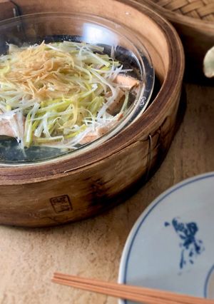 *鮭のねぎ蒸し*-レシピのメイン写真